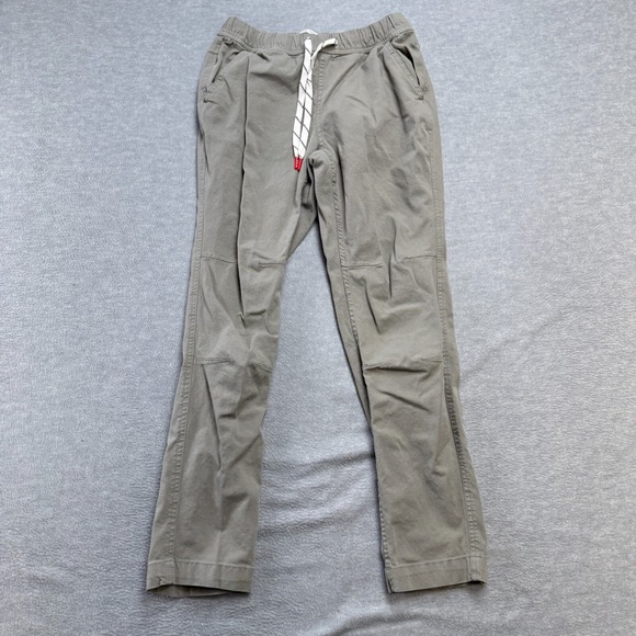 Topo Designs Dirt Pants Womens Small Sage Green Elastic Waist Hiking Climbing - Picture 1 of 10